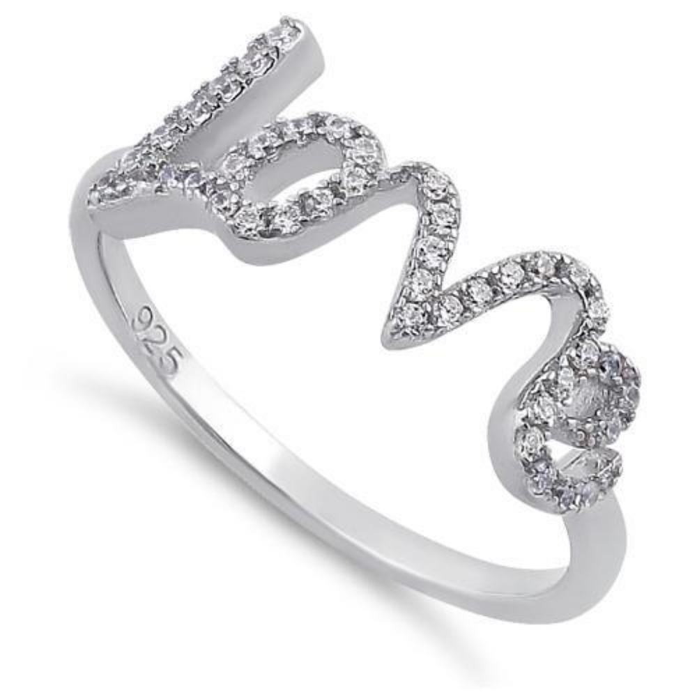 Sterling Silver L❤VE Ring